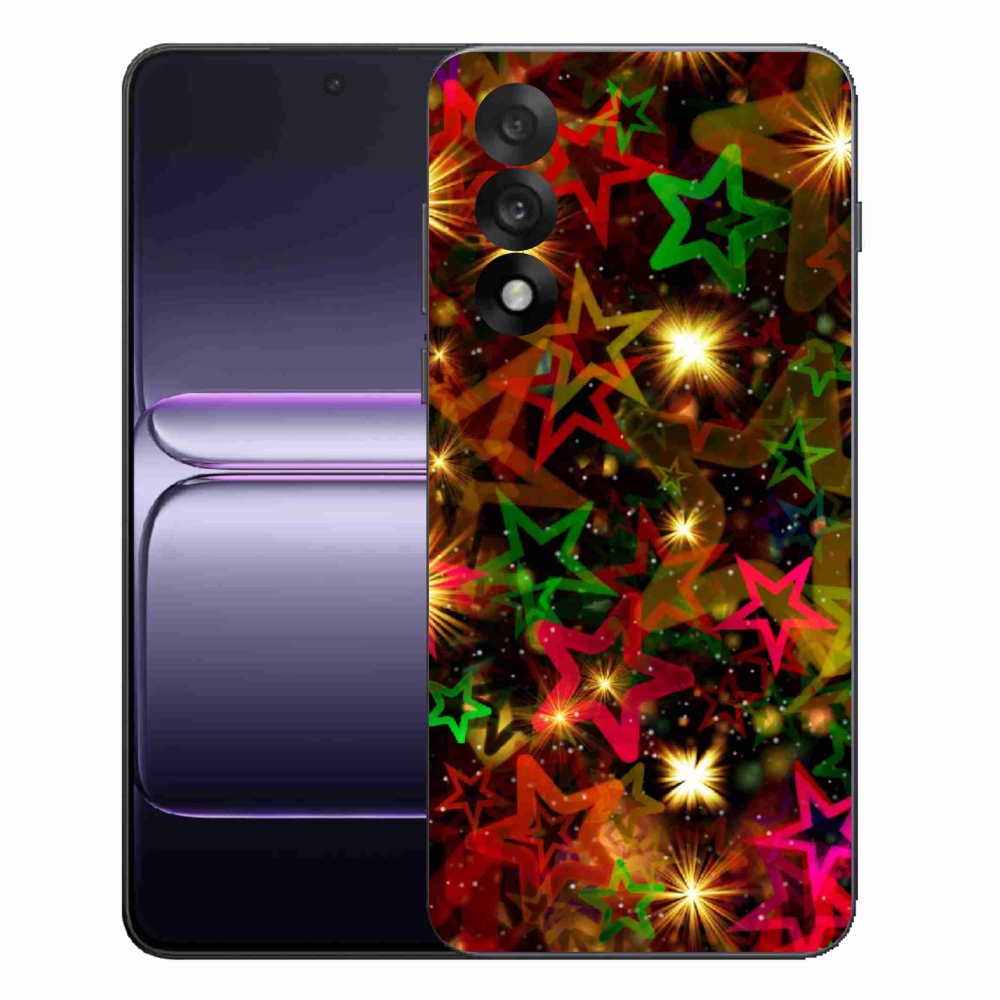 Zselés borítás mmCase a One Plus Nord 5 - színes csillagokhoz