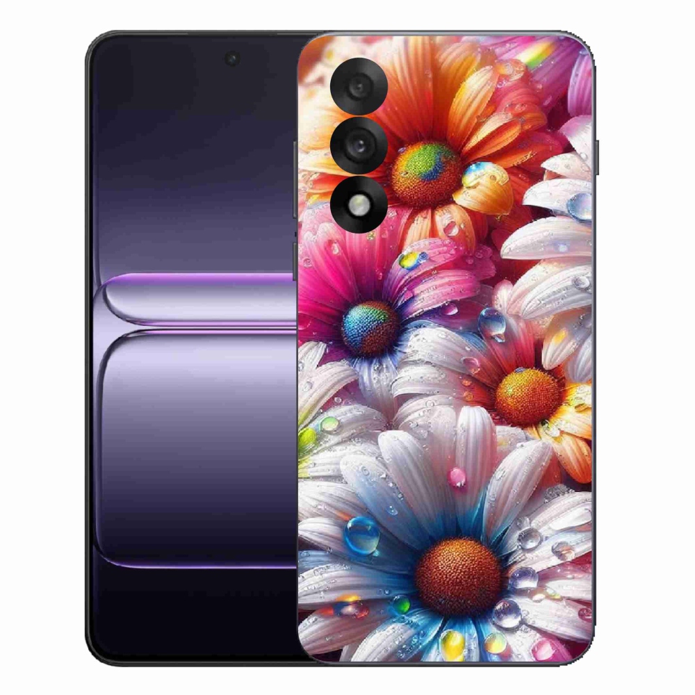 Zselés borító mmCase a One Plus Nord 5 készülékhez - színes margaréták