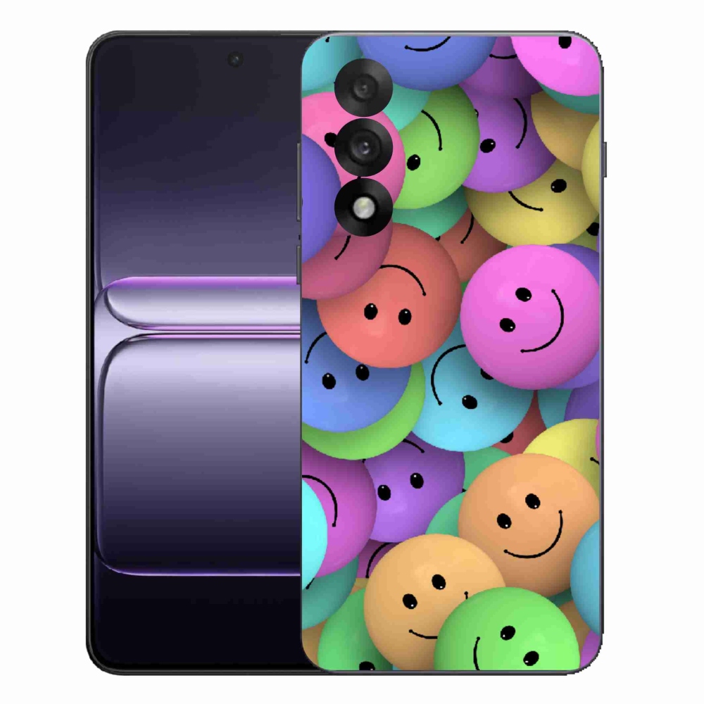 Zselés borítás mmCase a One Plus Nord 5 készülékhez - színes smileyk