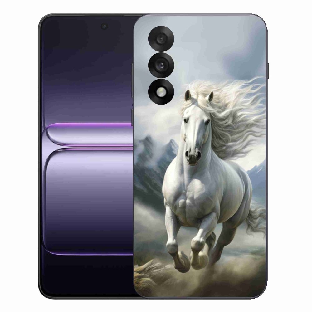 Gél borítás mmCase a One Plus Nord 5 - futó fehér ló 3