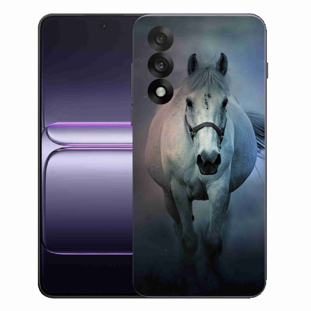 Gél borítás mmCase a One Plus Nord 5-re - futó fehér ló