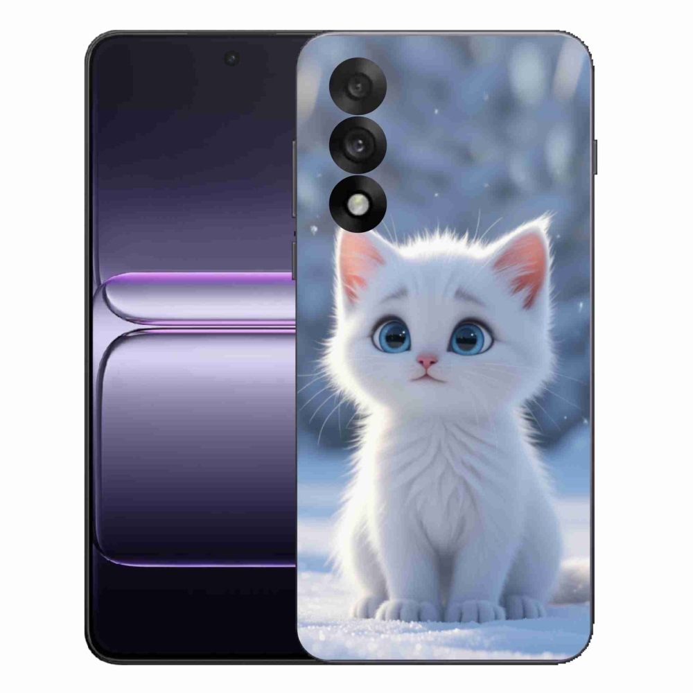 Zselés borítás mmCase a One Plus Nord 5 készülékhez - fehér cica 3