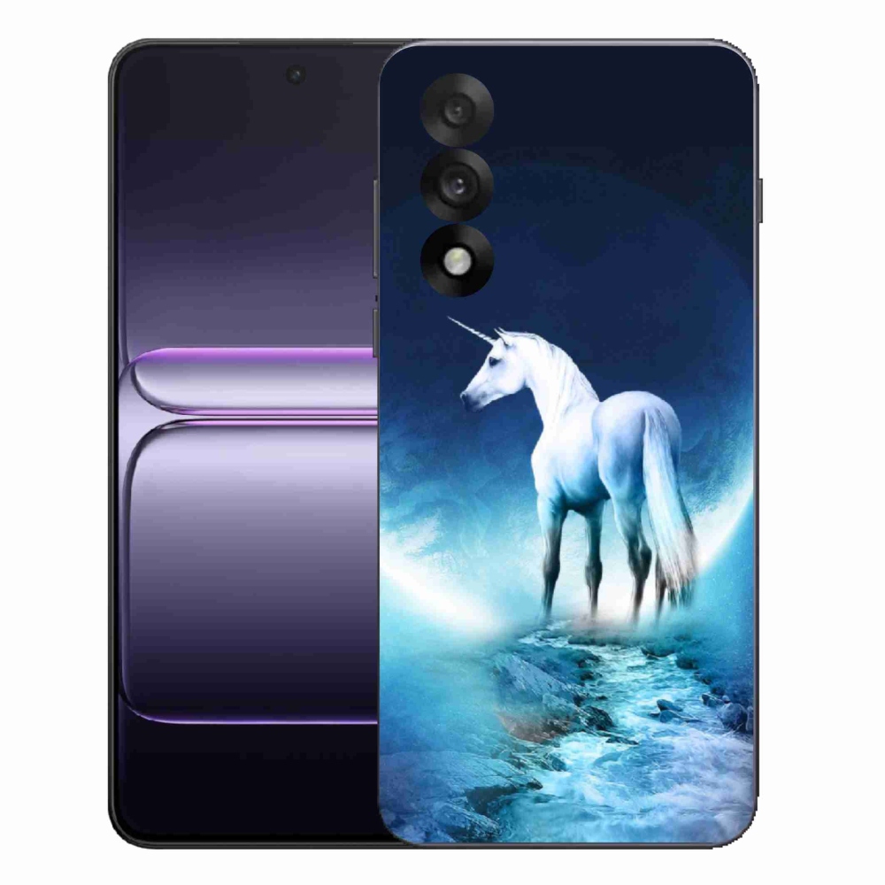 Zselés borítás mmCase One Plus Nord 5 készülékhez - fehér egyszarvú