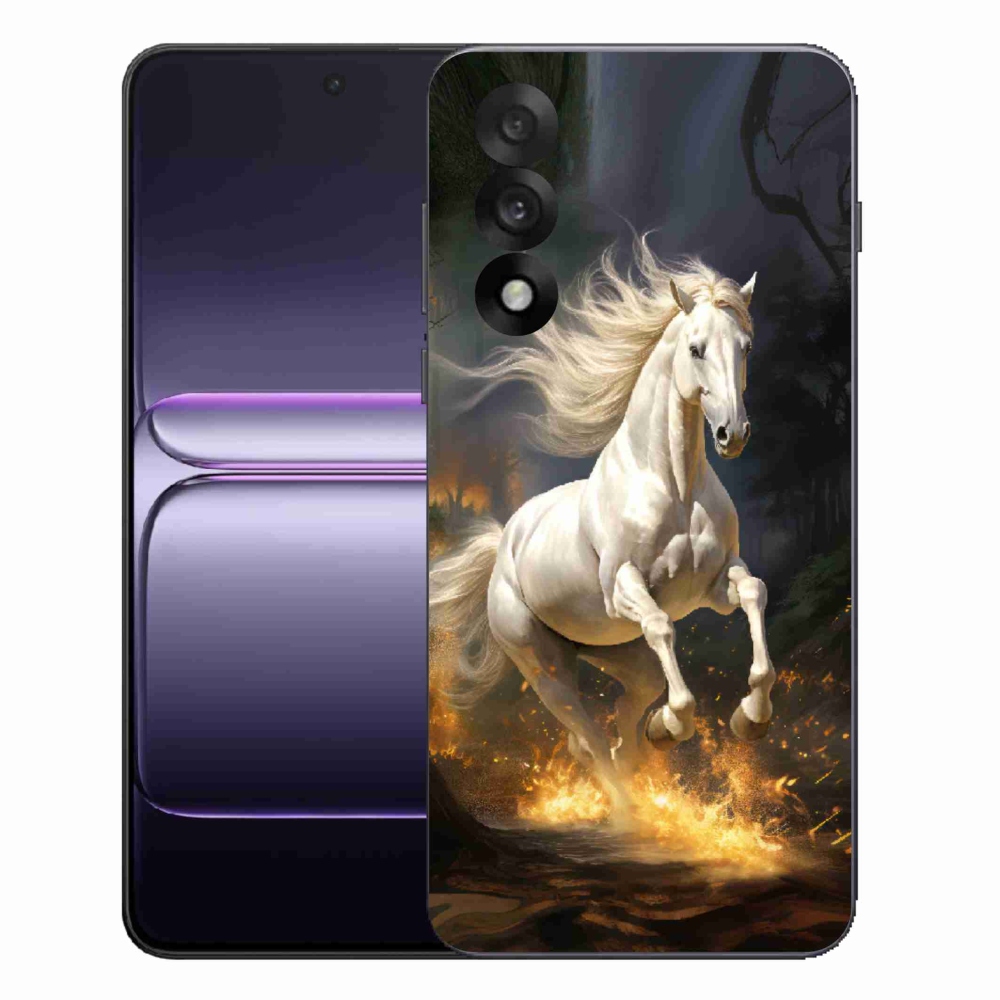 Gél borítás mmCase on One Plus Nord 5 - fehér ló 2