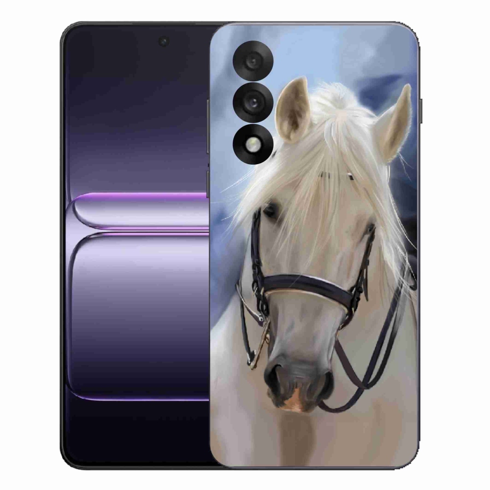 Zselés tok mmCase a One Plus Nord 5 készülékhez - fehér ló
