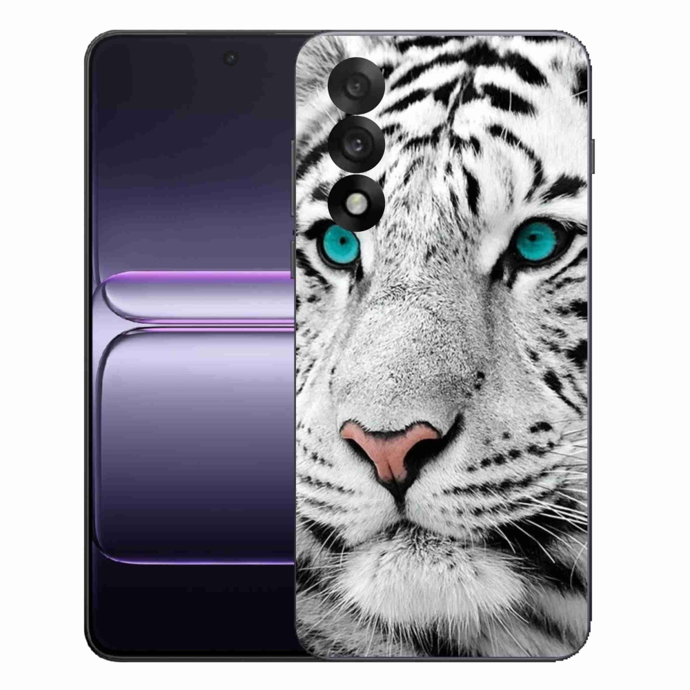 Zselés borítás mmCase One Plus Nord 5 készülékhez - fehér tigris