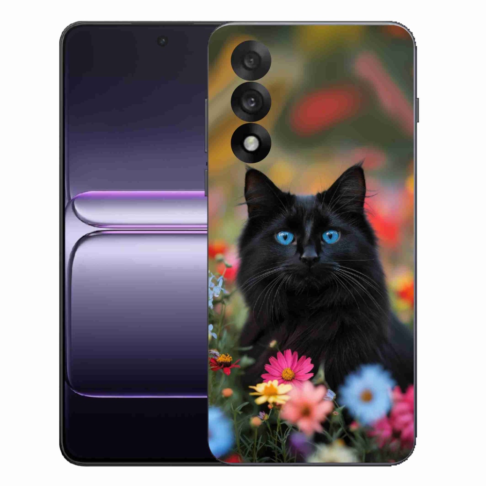 Zselés borítás mmCase a One Plus Nord 5 készülékhez - fekete cica 4