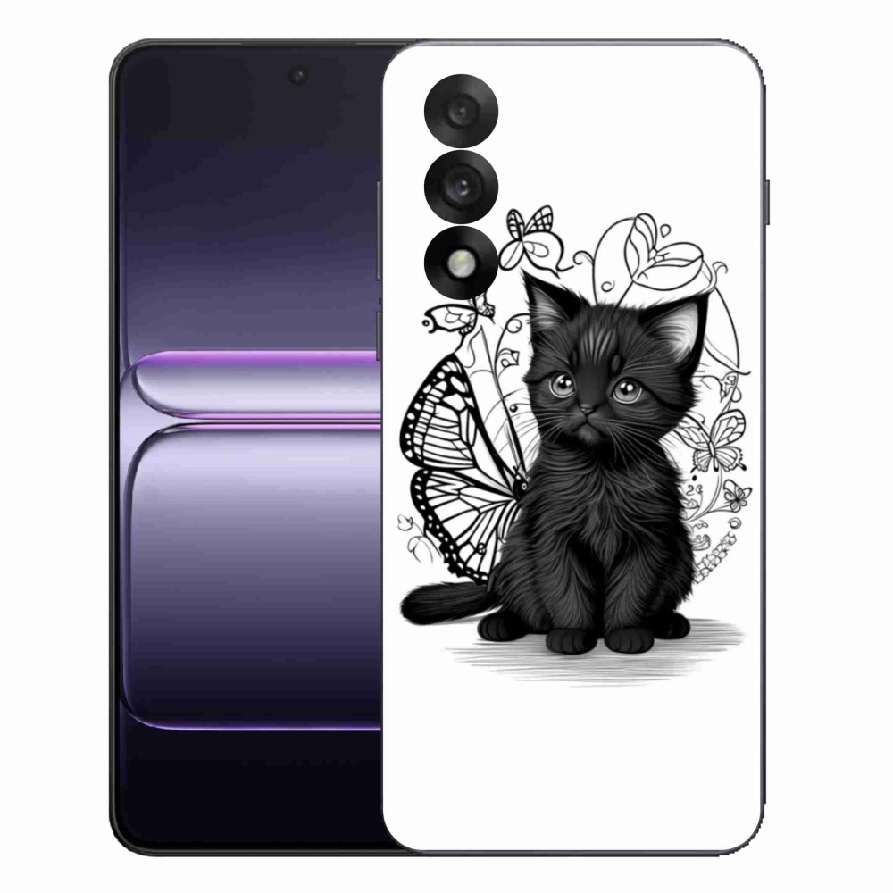 Gél borítás mmCase on One Plus Nord 5 - fekete cica