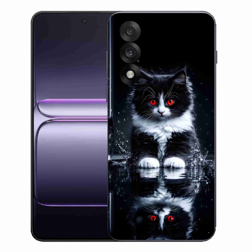 Gél borítás mmCase on One Plus Nord 5 - fekete-fehér cica