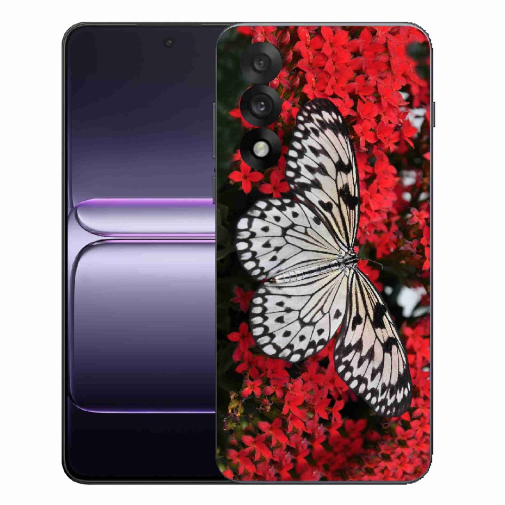 Gél borítás mmCase on One Plus Nord 5 - fekete-fehér pillangó 1