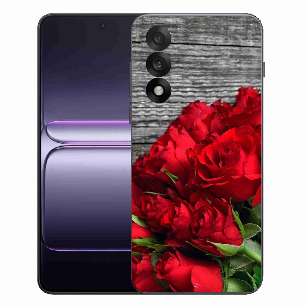 Gél borítás mmCase a One Plus Nord 5 készülékre - piros rózsa