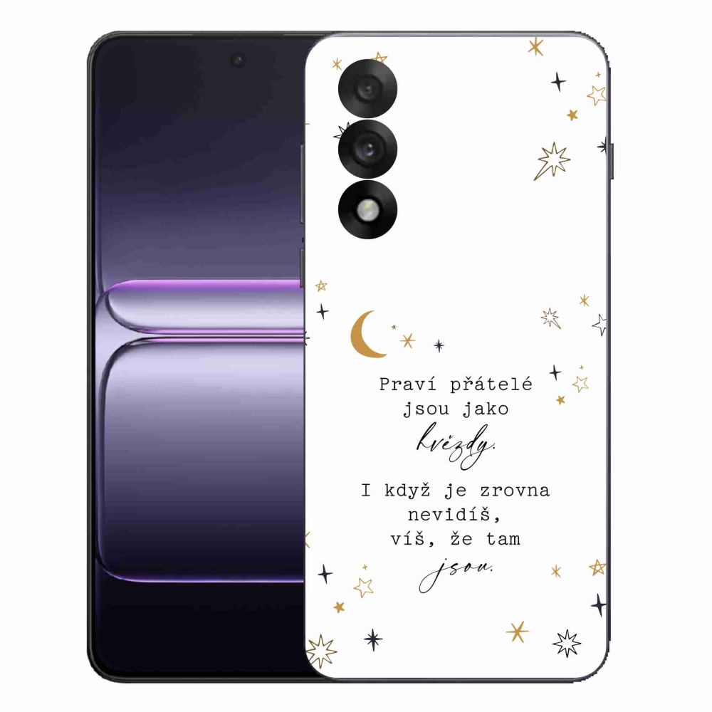 Zselés borítás mmCase One Plus Nord 5 - Idézet 6 fehér háttérrel
