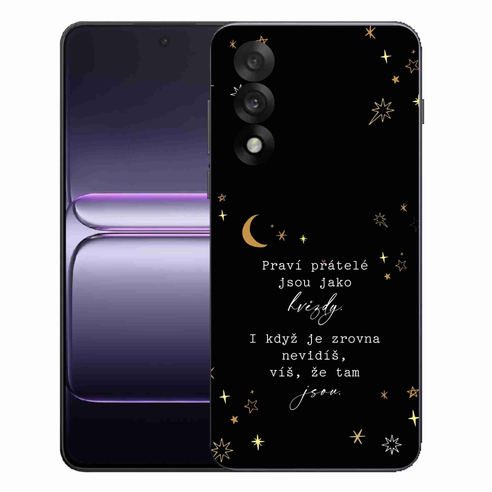 Zselés borítás mmCase One Plus Nord 5 - Idézet 6 fekete háttérrel