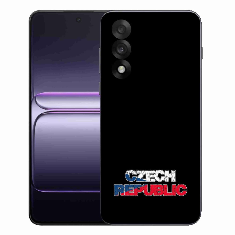 Gél borítás mmCase on One Plus Nord 5 - Csehország fekete háttér