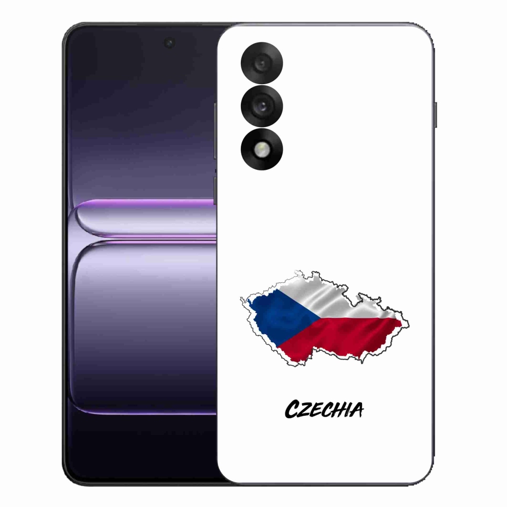 Zselés borítás mmCase a One Plus Nord 5-re - Csehország fehér háttérrel