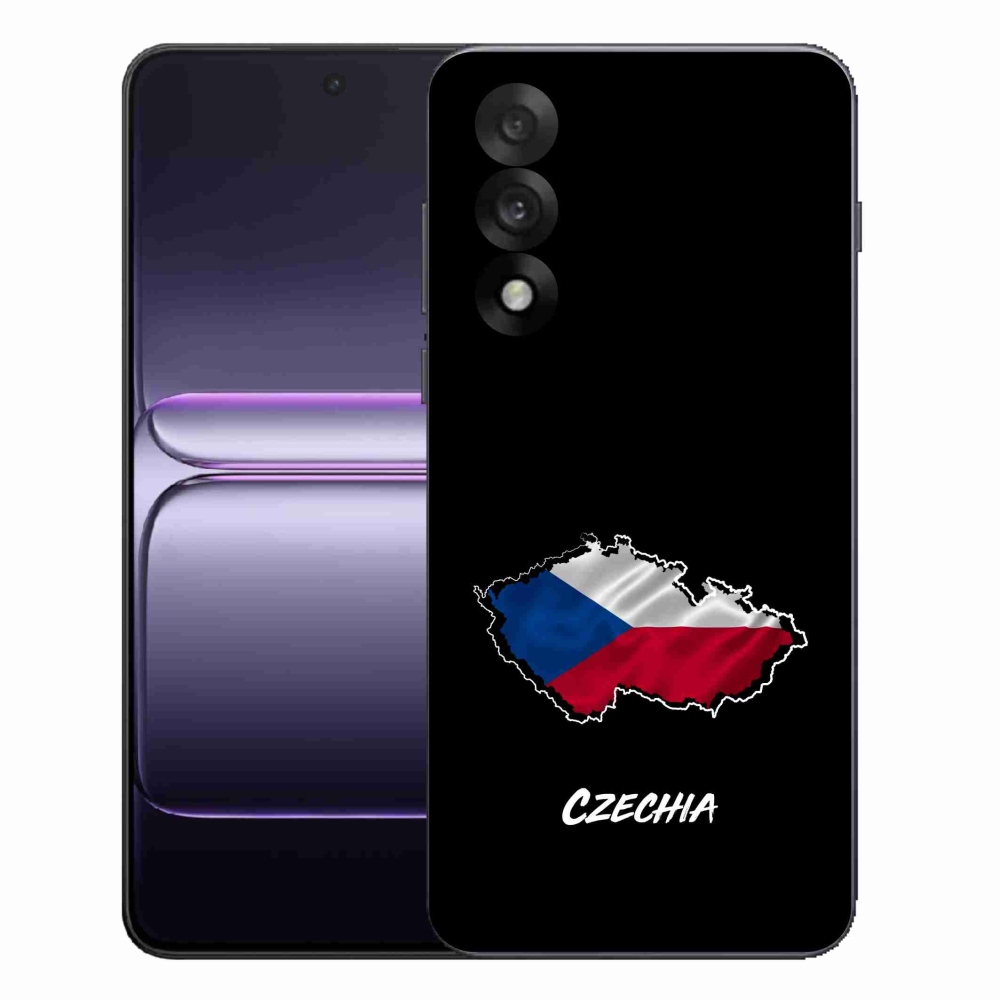 Gél borítás mmCase on One Plus Nord 5 - Csehország fekete háttérrel