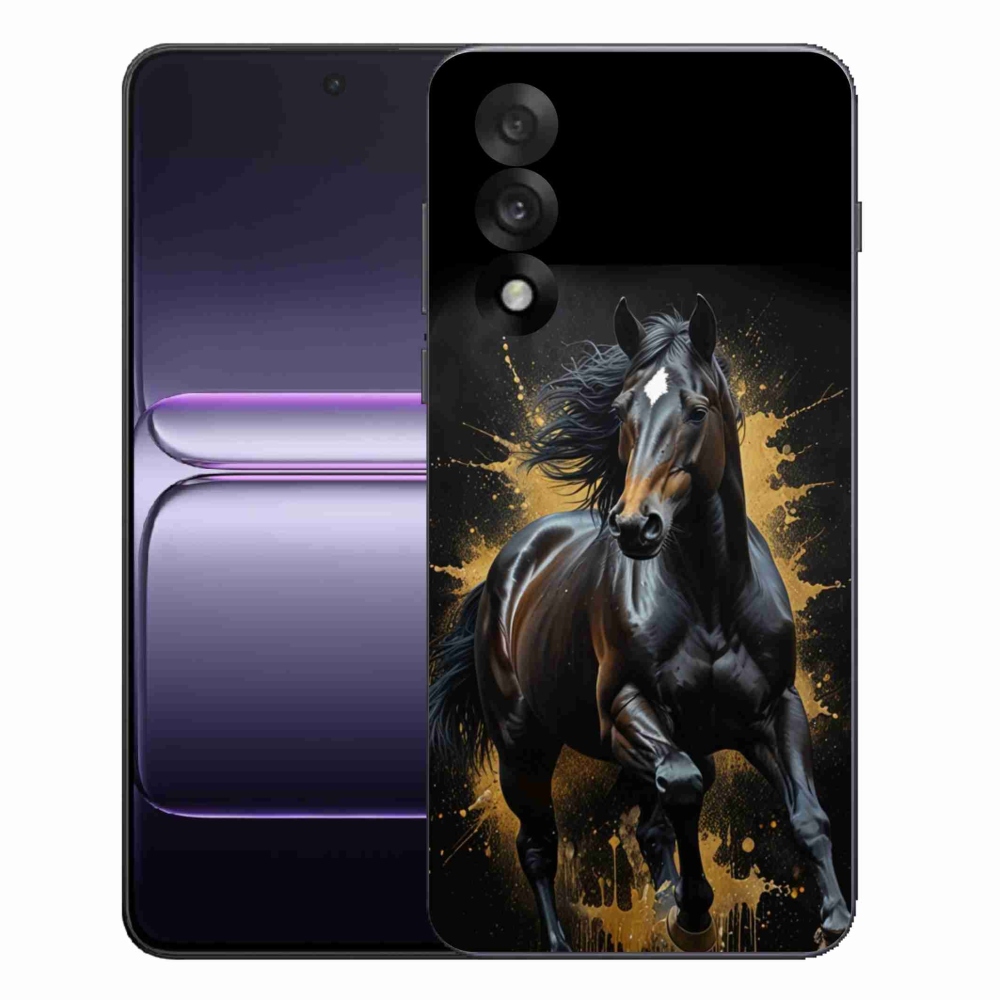 Zselés borítás mmCase a One Plus Nord 5 készülékhez - elegáns fekete ménes