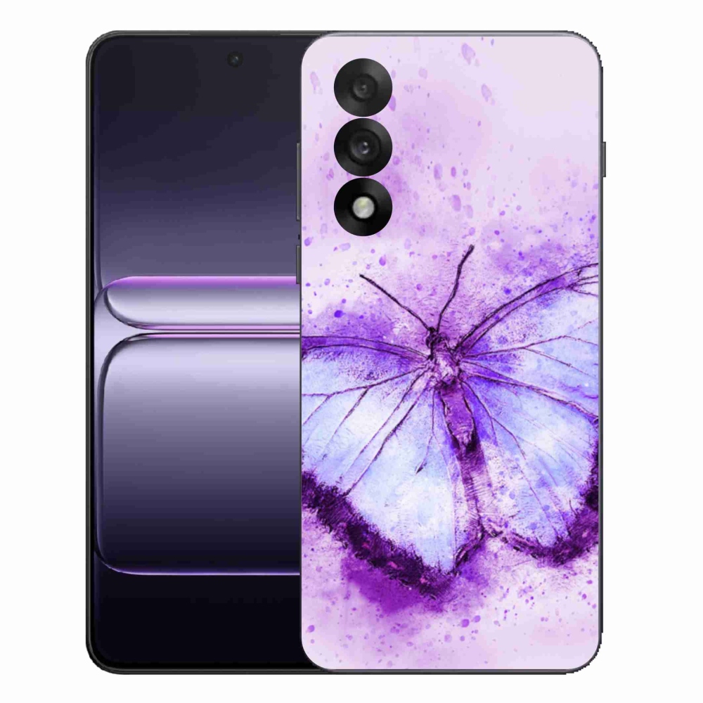 Gél borítás mmCase on One Plus Nord 5 - lila pillangó