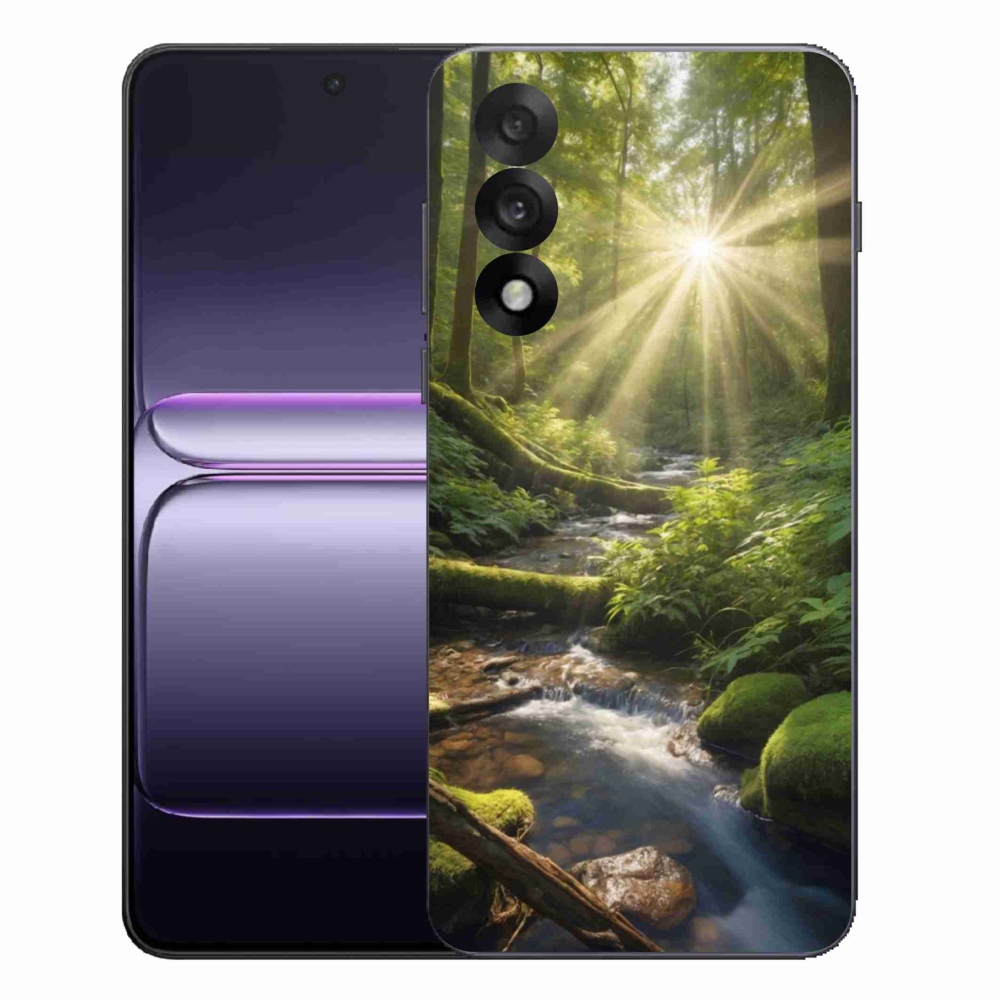 Zselés borítás mmCase a One Plus Nord 5 esetében - erdő mélysége