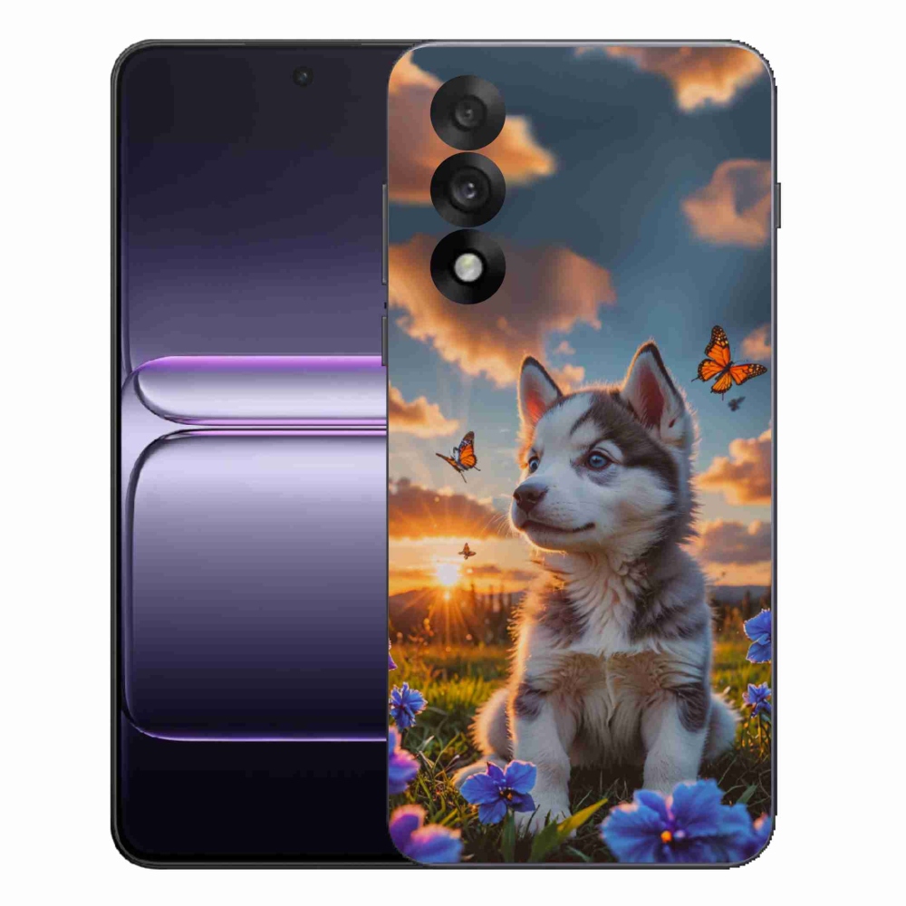 Zselés borítás mmCase a One Plus Nord 5-re - husky naplementében