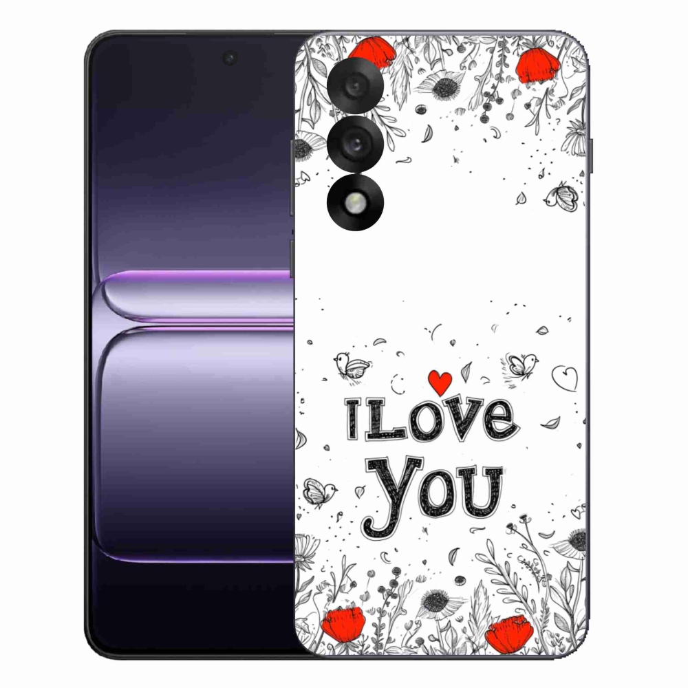 Gél borító mmCase a One Plus Nord 5 készülékre - Szeretlek fehér háttérrel