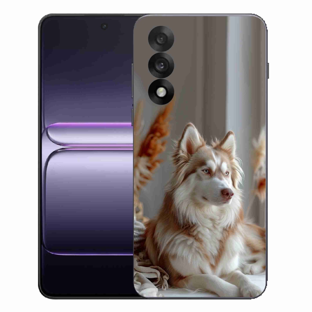 Zselés borítás mmCase a One Plus Nord 5 készülékhez - nyugodt szibériai husky