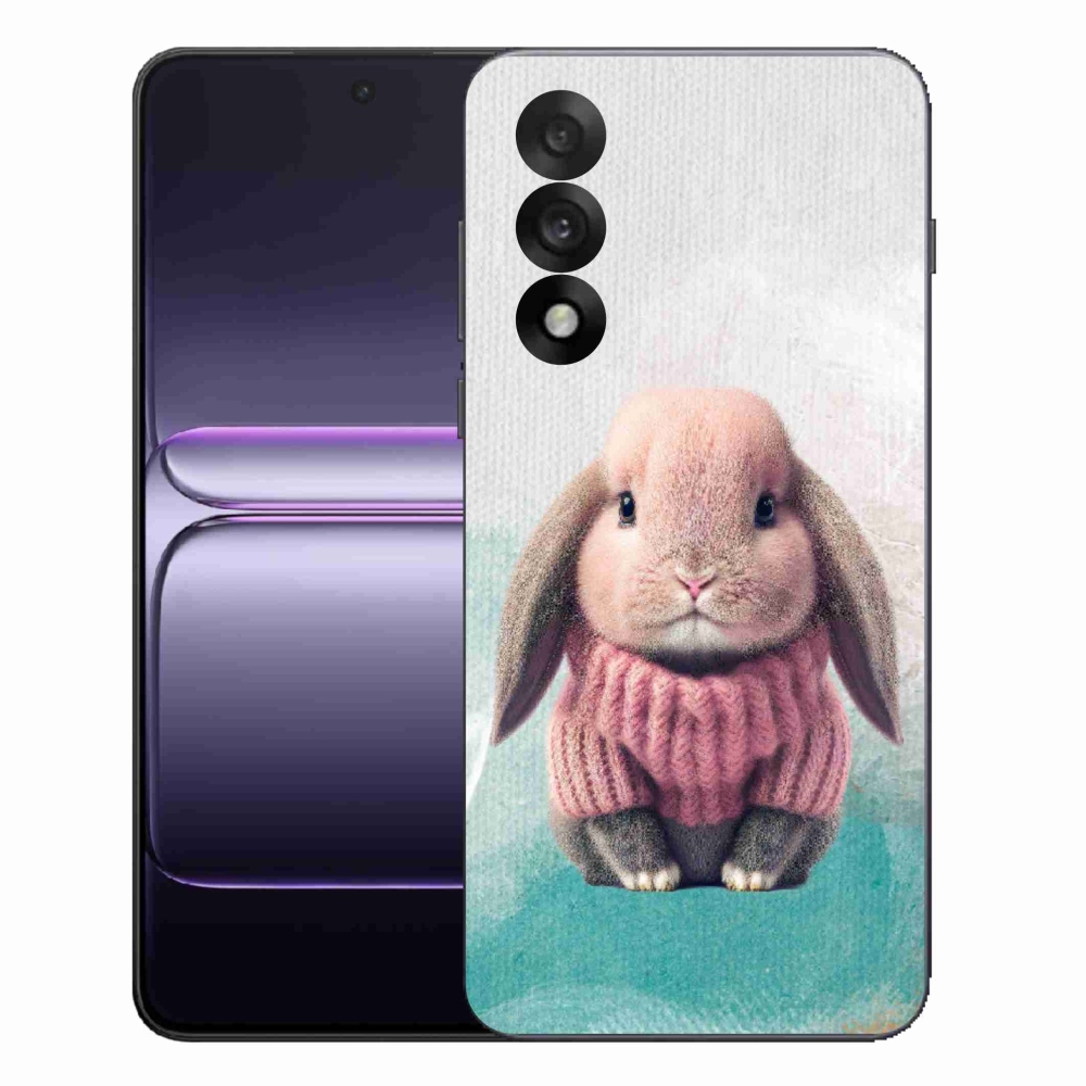 Zselés borítás mmCase a One Plus Nord 5 számára - nyúl pulóverben