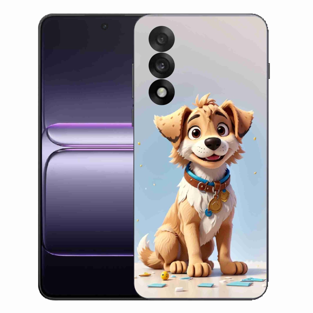 Zselés borítás mmCase a One Plus Nord 5 számára - rajzfilm kölyökkutya