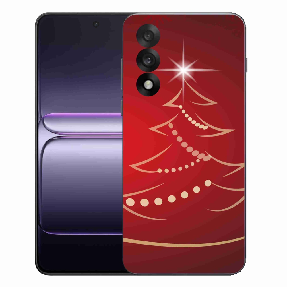 Gél borító mmCase a One Plus Nord 5-re - karácsonyfa karikatúra