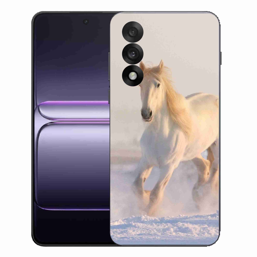 Zselés borítás mmCase a One Plus Nord 5 számára - ló a hóban