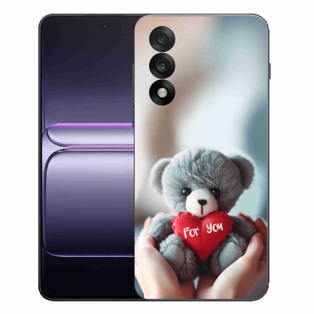 Gélborítás mmCase a One Plus Nord 5 készülékre - mackó a szerelmeseknek