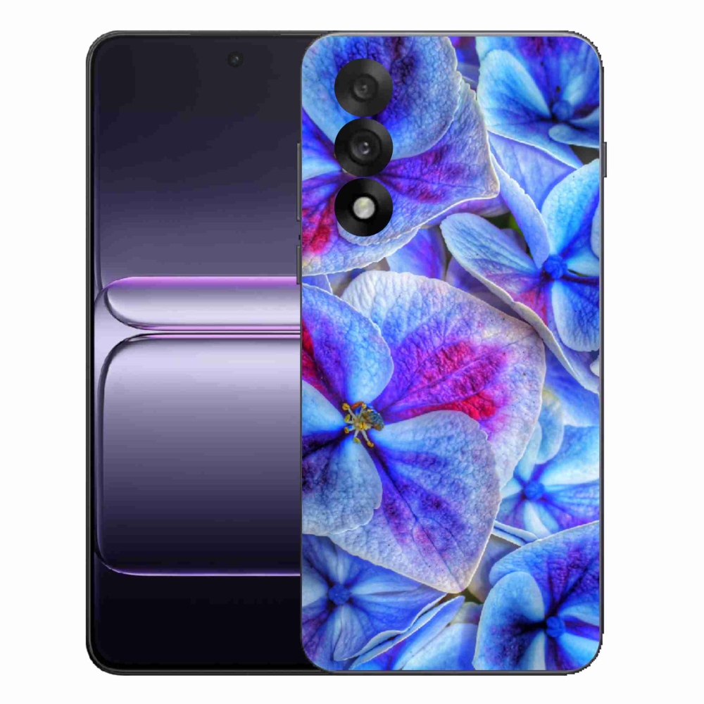 Gél védőhuzat mmCase One Plus Nord 5 - kék virágok 1