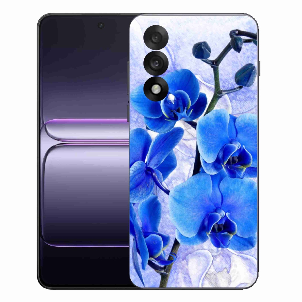 Gél borító mmCase a One Plus Nord 5 készülékre - kék virágok