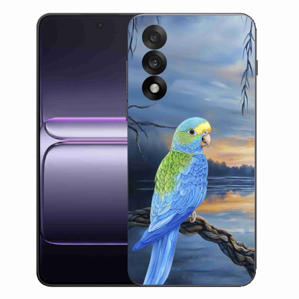 Zselés borítás mmCase One Plus Nord 5 készülékhez - kék papagáj