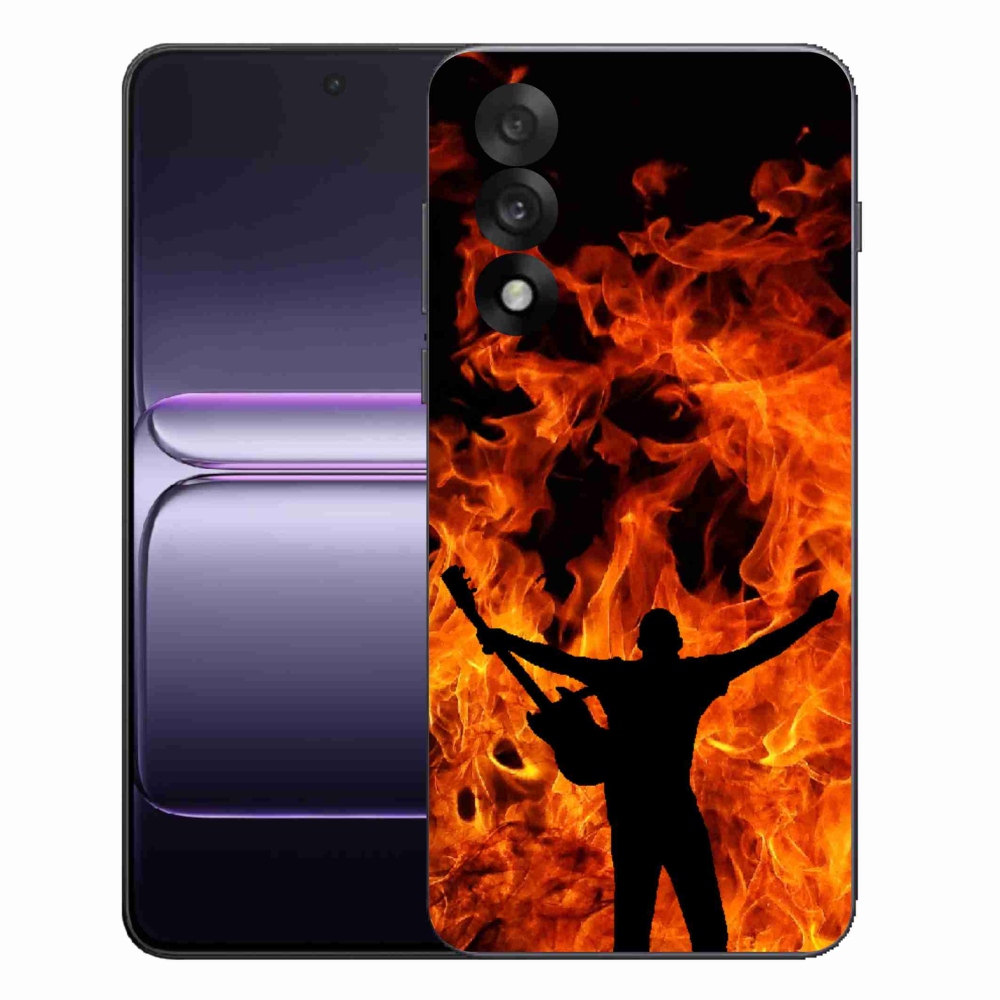 Zselés borítás mmCase a One Plus Nord 5 - zenész és a tűz