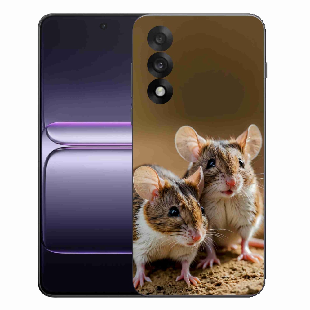 Zselés borítás mmCase a One Plus Nord 5 - egér duó számára