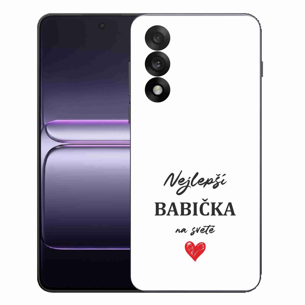 Gél borítás mmCase on One Plus Nord 5 - Best Grandma 1 fehér háttér