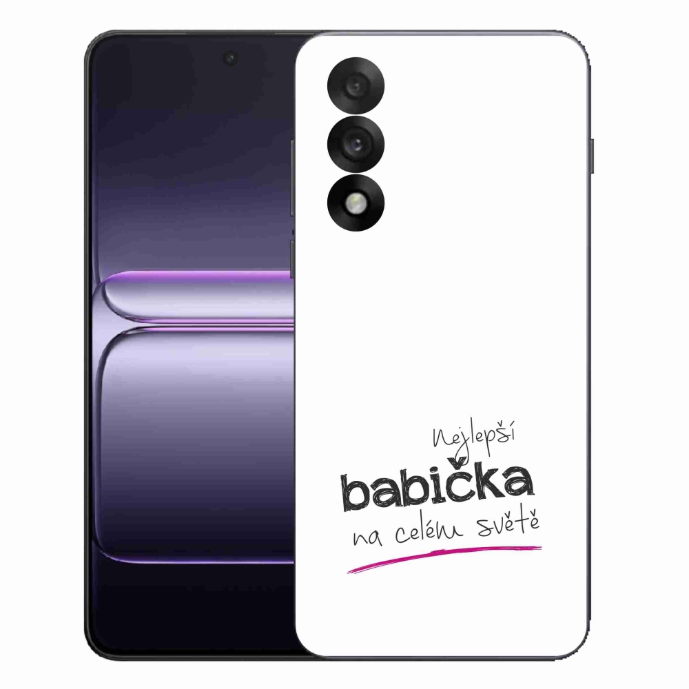 Gél borítás mmCase a One Plus Nord 5 - Best Grandma 4 fehér háttérrel
