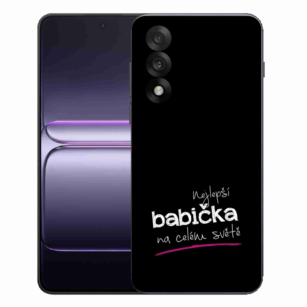 Gél borítás mmCase on One Plus Nord 5 - Best Grandma 4 fekete háttérrel