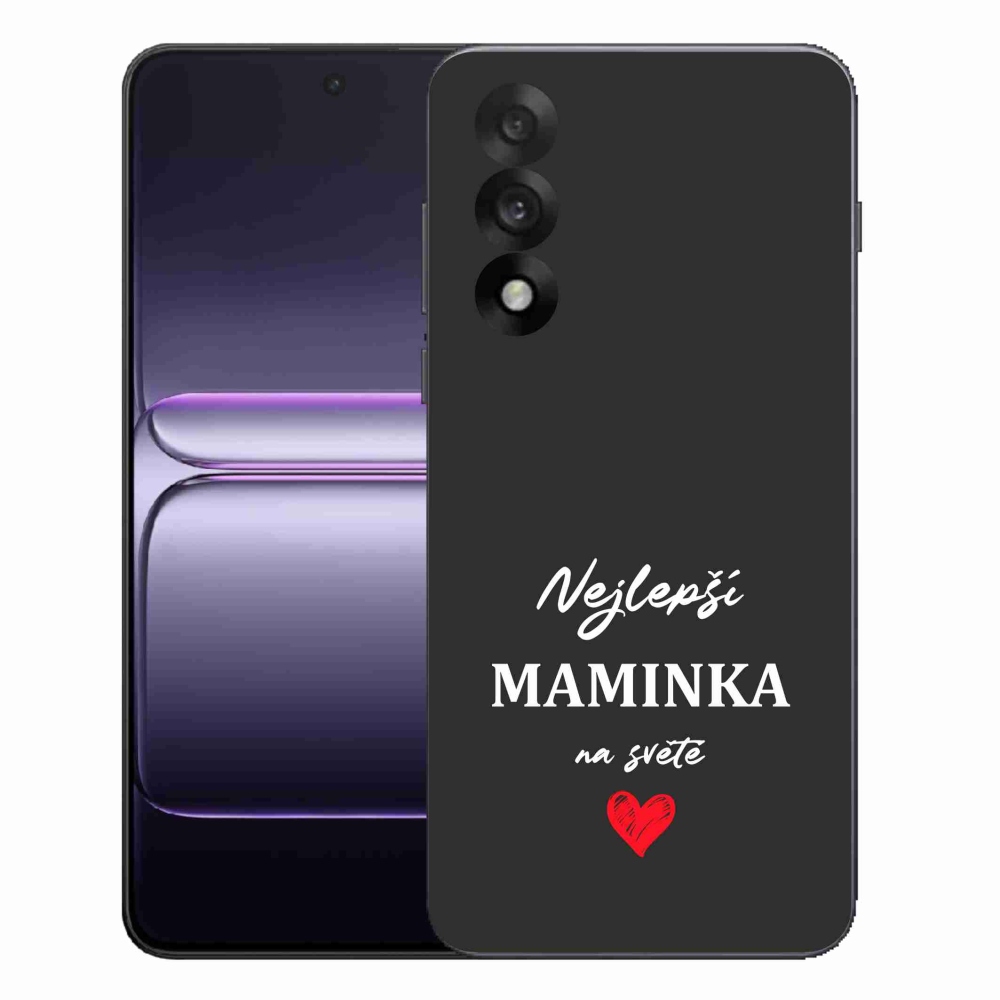 Gél borítás mmCase a One Plus Nord 5 készülékre - Best Mom 1 fekete háttérrel