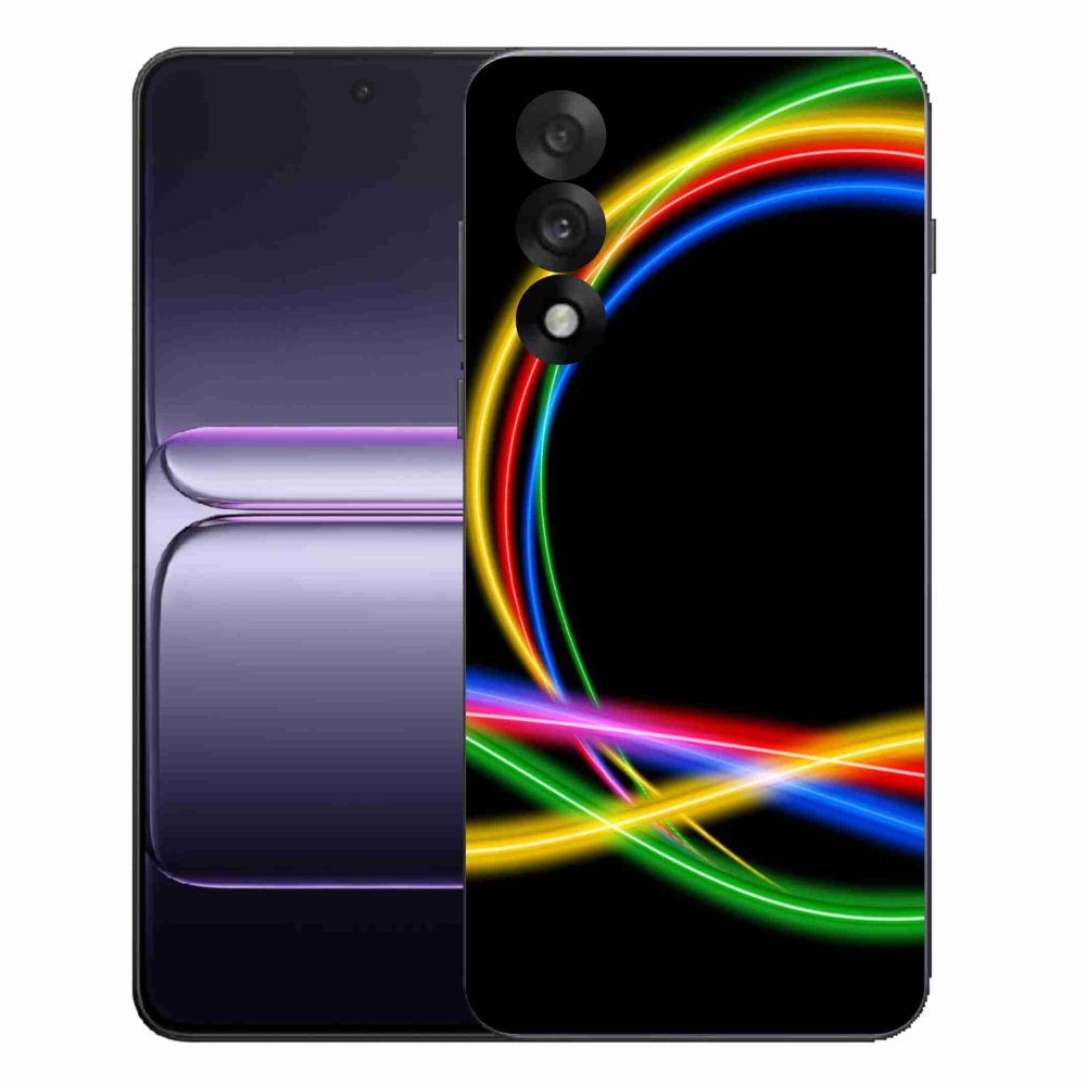 Gél borítás mmCase on One Plus Nord 5 - neon karikák