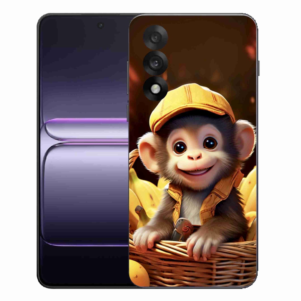 Zselés borítás mmCase for One Plus Nord 5 - majom a kosárban