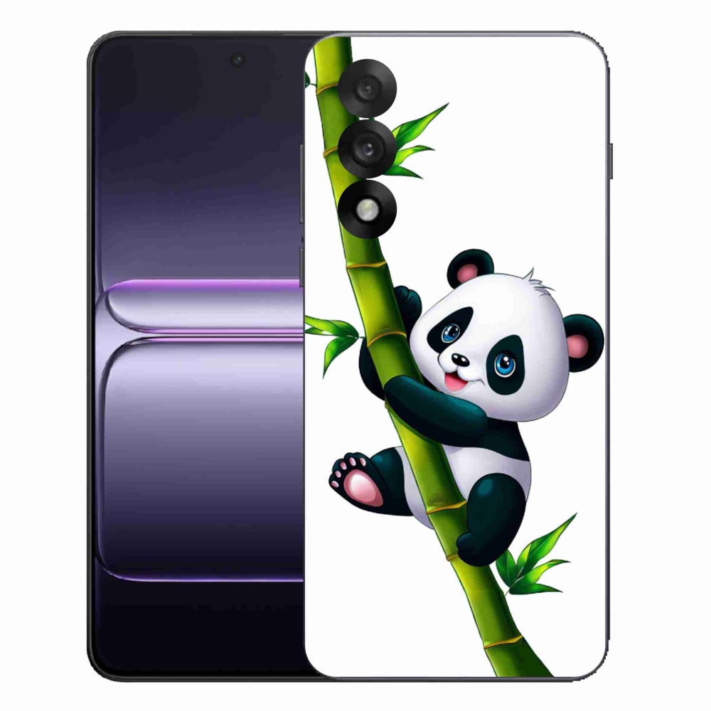 Zselés borítás mmCase a One Plus Nord 5 készülékhez - panda a bambuszon