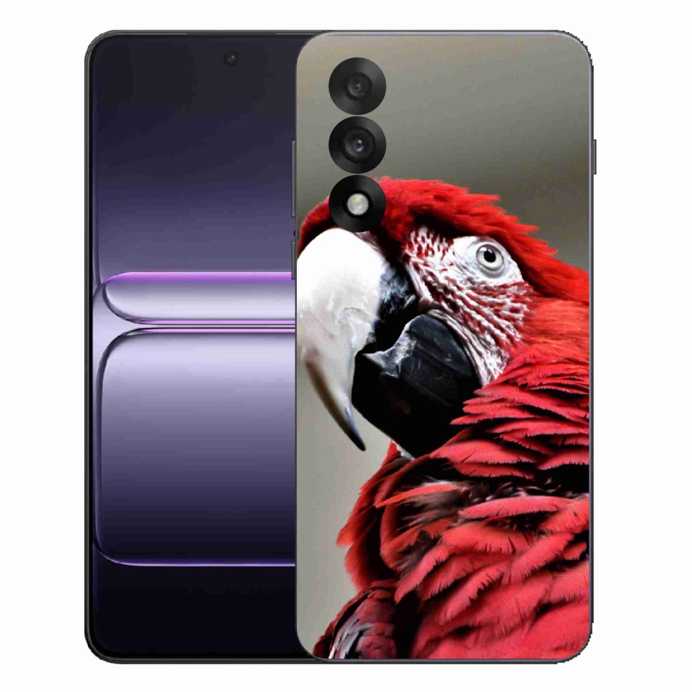 Zselés tok mmCase a One Plus Nord 5 készülékhez - papagáj ara piros