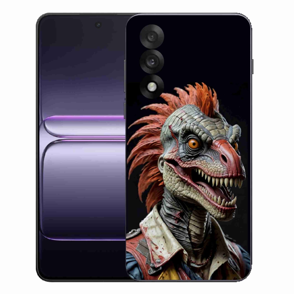Gél borítás mmCase One Plus Nord 5 - punk dinoszauruszon