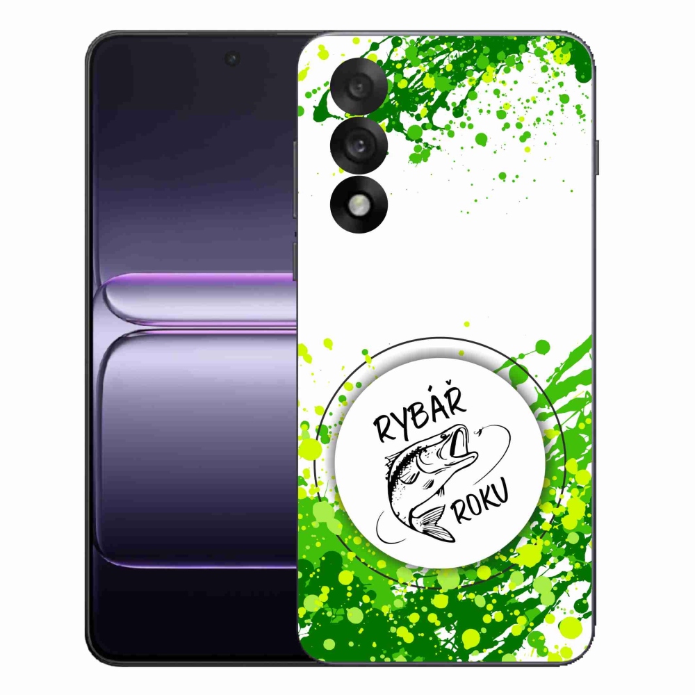 Gél borító mmCase on One Plus Nord 5 - az év halászai fehér háttérrel
