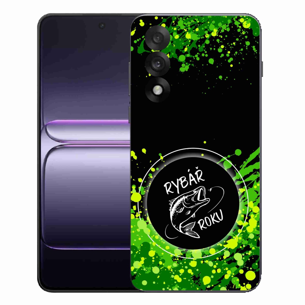 Gél borító mmCase on One Plus Nord 5 - az év halászának fekete háttere