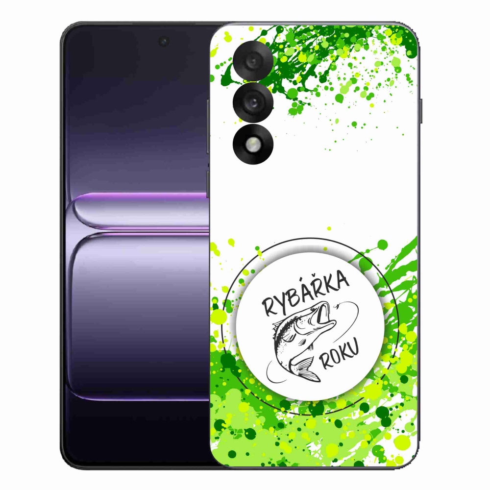 Gél borító mmCase on One Plus Nord 5 - az év halásznője fehér háttérrel