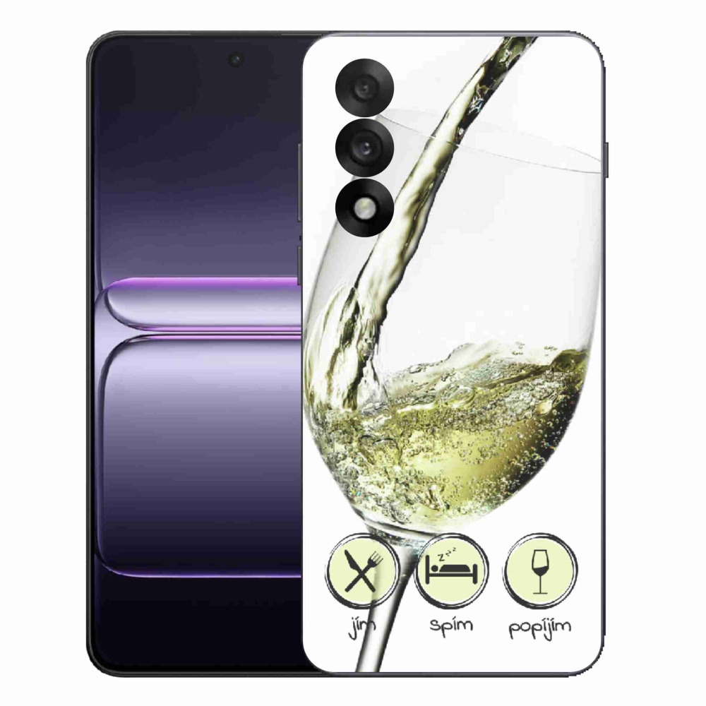 Gél borítás mmCase on One Plus Nord 5 - borospohár fehér