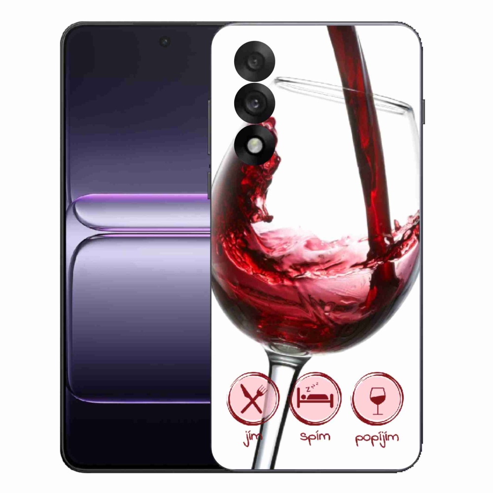 Zselés borítás mmCase on One Plus Nord 5 - borospohár piros